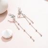 1 Pair Of Super Fairy Fairy Butterfly Tassel Earclip Female, With A Sense Of Niche Design Angel Wing Earbone Clip Without Ear Holes