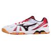Wave Medal 5 Non-Slip Durable Breathable Low-Top Training Shoes Unisex Sneakers White Red 81GA151509