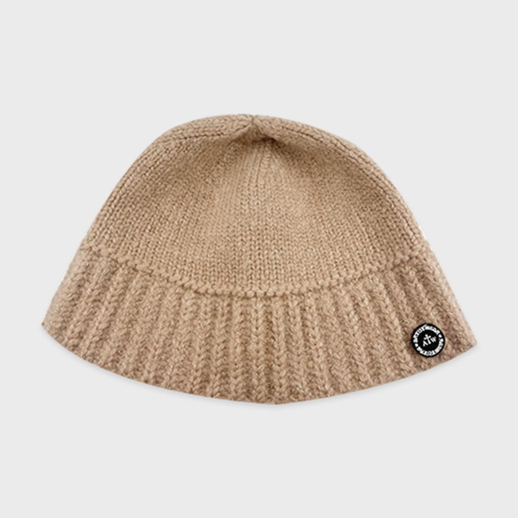 ARTISTWEAR [5Цветов] Шерстяная вязаная шапка-бини на одной пуговице
