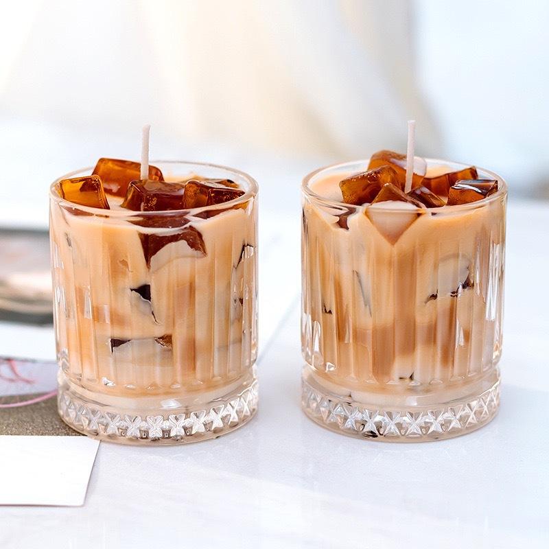 2pcs Set 13OZ Whiskey Glasses Tumbler Diamond Carved Wine Cups Crystal Barware Light Luxury Beer Mug Transparent Cocktail Glass