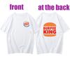 Новый стиль Burpee King Print Tshirt Unisex Unisex T Shirt Fashion Summer Tee Shirt Novelty Creative Unisex Short-shirts Casual Tops Unisex