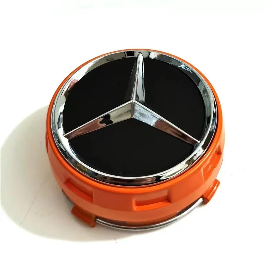 EJK4 2025 Hot For Benz 4PCS 75mm Car Wheel Center Hub Caps Cover For Mercedes Benz B/C/E/S Class A Class C200L GLC GLK CLA Accessorie