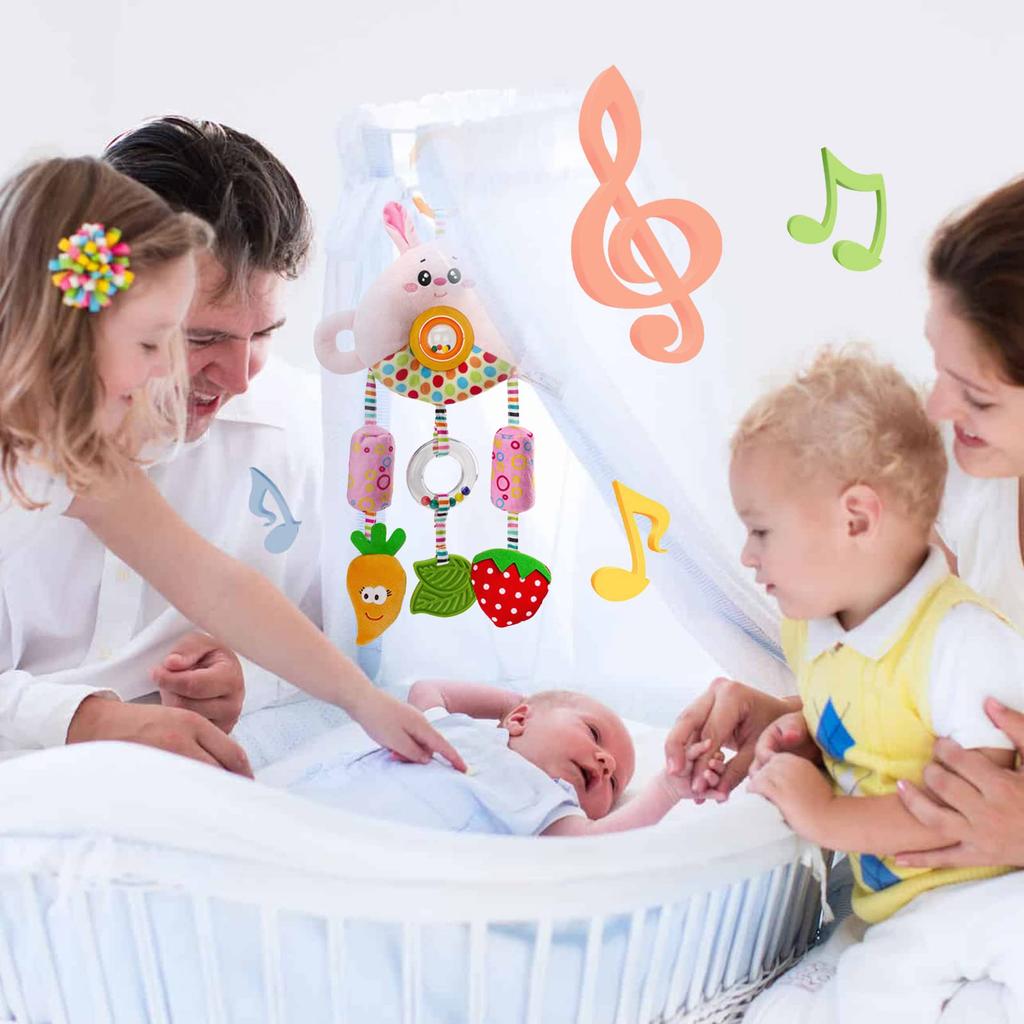 ALLMIRA Детское кресло для коляски Установка игрушки Выход на улицу Веселая машинка Игрушка для малышей Игрушка для малышей (розовый)