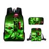 Высококачественный Ice Plus fire Soccerly Foot Ball 3D Дизайн 3 шт./Набор Сумки для Учеников Ежедневный Рюкзак для Ноутбука Рюкзак Сумка-слинг Пенал