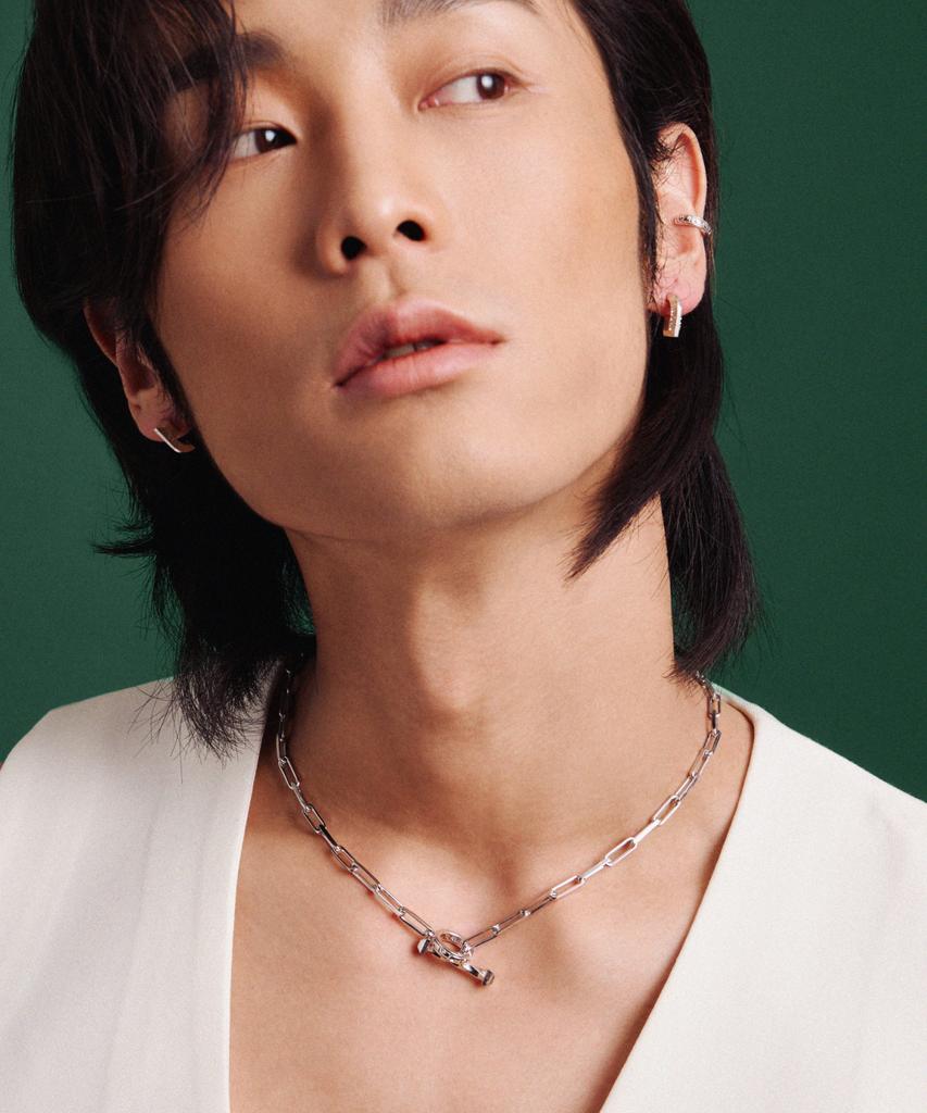Valik [925 Silver] No.33 Toggle Bar Necklace