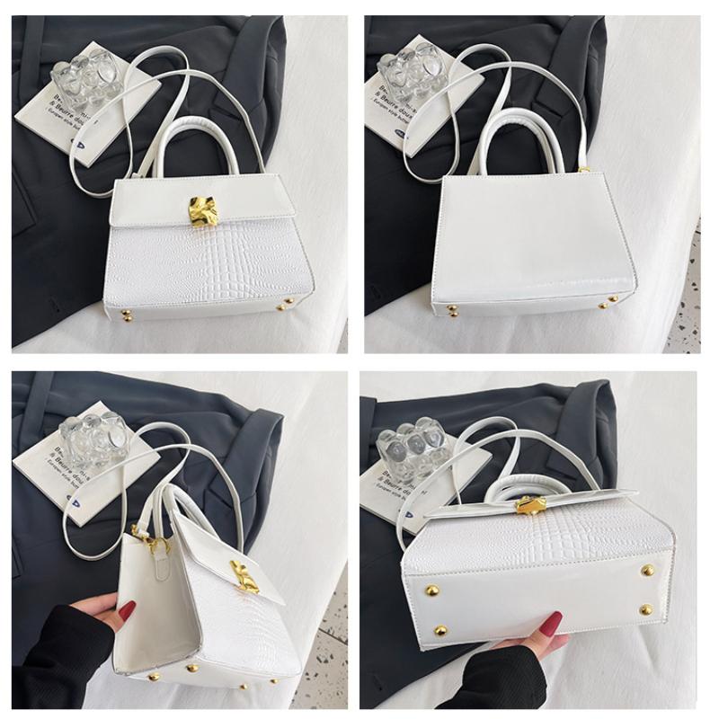 Европейская и американская сумка в стиле ретро с крокодиловым узором, женская сумка 2023 года, новые трендовые сумки, высококачественная модная сумка-мессенджер на одно плечо