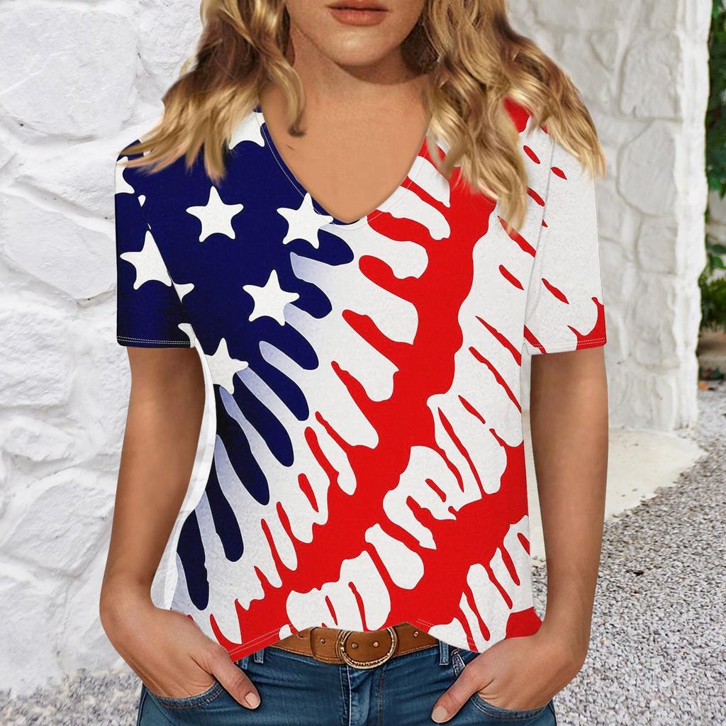 T Shirts Short Sleeve V Neck Tees For Women Fashion Tops Trendy Lightweight Soft Casual Summer Top