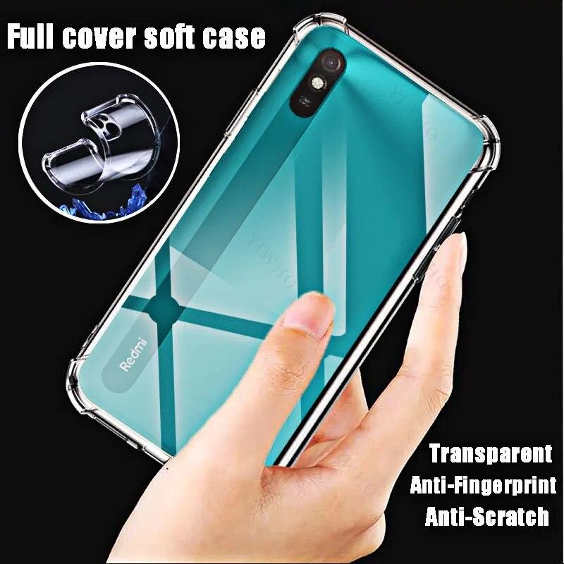 Мягкий силиконовый противоударный прозрачный чехол для Xiaomi Redmi 9A HD, прозрачные чехлы из ТПУ для Redmi9A 6,53 дюйма M2006C3LG с защитой от царапин