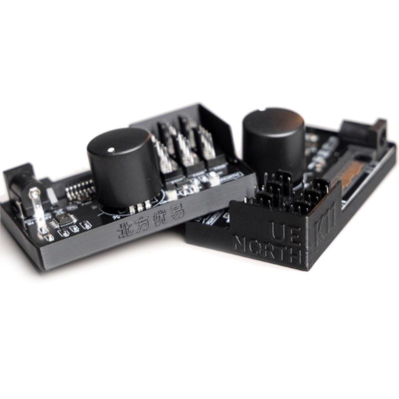 Контроллер скорости вращения вентилятора компьютера, мощный концентратор, контроллер питания Sata, контроллер скорости вращения вентилятора сервера Nas, регулировка скорости PWM для 6 вентиляторов