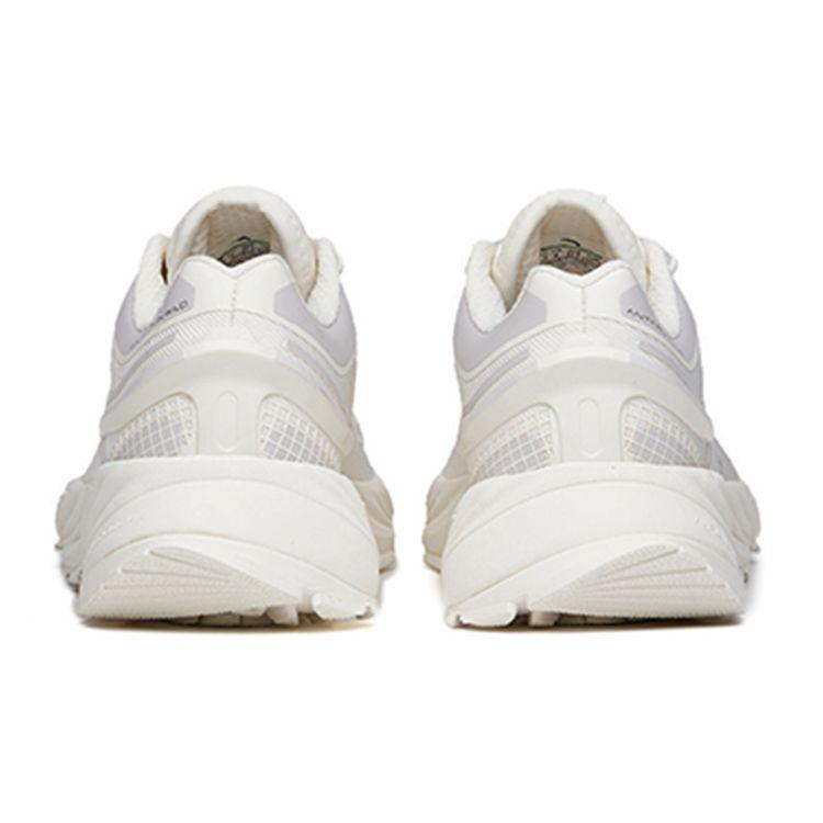 Anta Беговая серия амортизирующие износостойкие нескользящие низкие кроссовки женские кроссовки белые серые 122145525-2