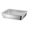 Serving Tray Stainless Steel Grilling Tray,Grilling Prep and Serve Trays BBQ Accessories for Vegetable,Fish,Meat,Seafood