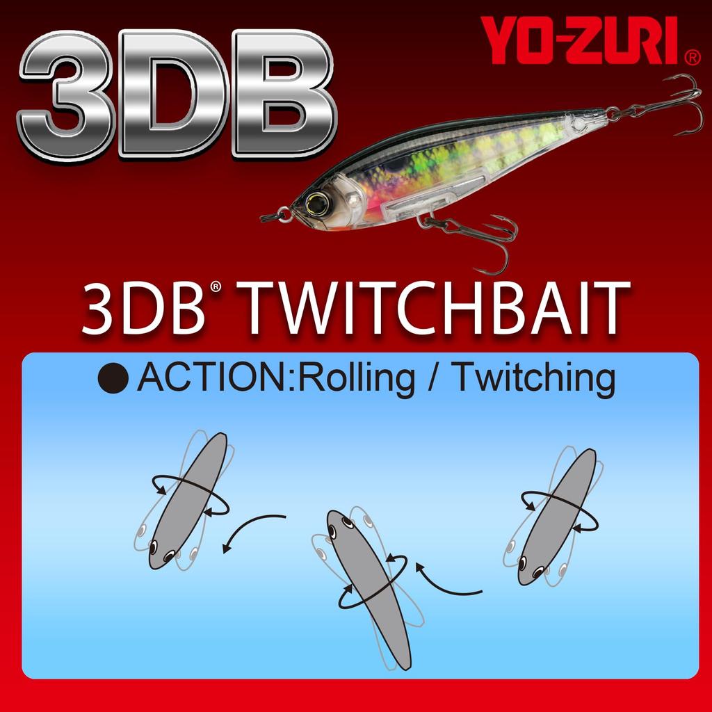 3D Twitch приманка 110мм Окунь Матовый Жемчуг Блестки Shad YO-ZURI (SS) Приманка, Цвет