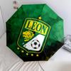 Зонт-трость с рисунком Club León, автоматический, портативный и складной дизайн, 8 спиц, рождественский или день рождения.