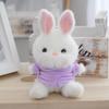 Whimsical Plush Rabbit Keychain Adorable Stuffed Toy Doll With Colorful Options Clothing