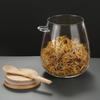 Стеклянная банка для хранения Yousheng с бамбуковой крышкой, большая емкость, пищевой, без BPA, прозрачная стеклянная банка для хранения с ложкой