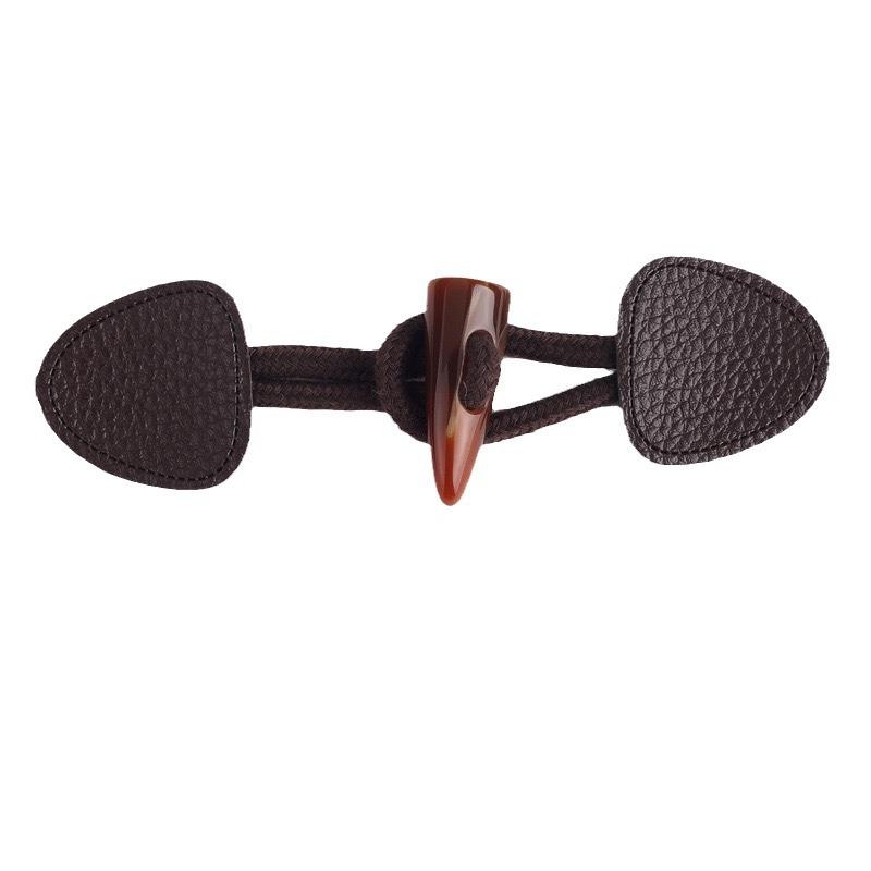 Fashionable Coat Buttons High Quality Resin Ox Horn Cotton Rope Buttons Woman's Coat Sewing Supplies