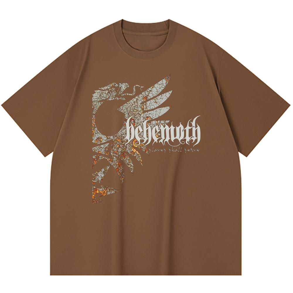 Хлопковая футболка плотностью 230 г/м² 100% Хлопок Heavy Metal Футболка с принтом рок-группы Популярная музыка Унисекс Тяжелая хлопковая футболка