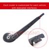 For Morris Garages MG Astor Car Rear Wiper Blade Rocker for Bracket Natural Rubber Boneless Wipers Defogging Glass Cleaning