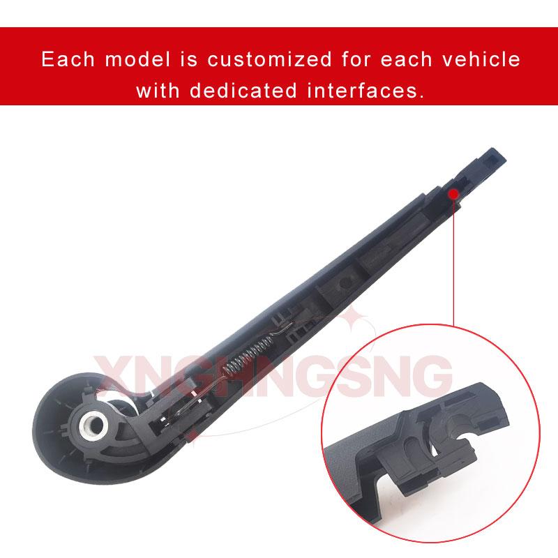 For Morris Garages MG Astor Car Rear Wiper Blade Rocker for Bracket Natural Rubber Boneless Wipers Defogging Glass Cleaning