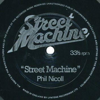 7inch Record PHILLIP NICHOLL Street Machine LYN6861 Street Machine 1979 UK Rock Used