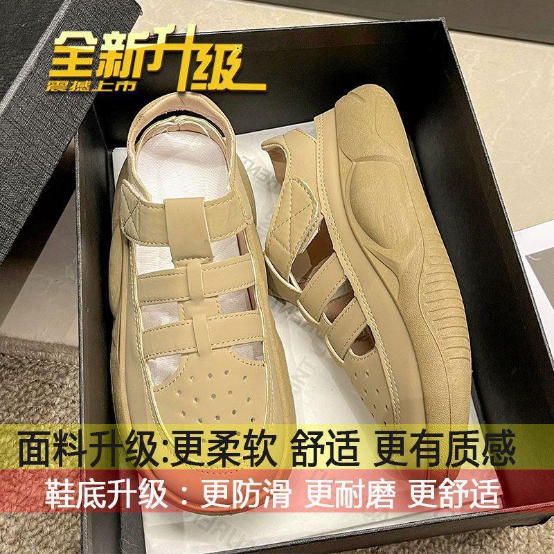 Модные повседневные спортивные сандалии на платформе, женские сандалии с сумкой на щиколотке, универсальные туфли с отверстиями, летние новые римские туфли 2025 года