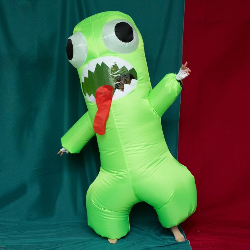 Сад Банбана Костюм Косплей Хэллоуин Карнавал Надувной Талисман Синий Зеленый Монстр