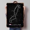 TT Circuit Assen Poster Racing Circuits Metal Sign Man Cave Customizable F1 Tracks Plaques for Home Room Decoration Wall Art