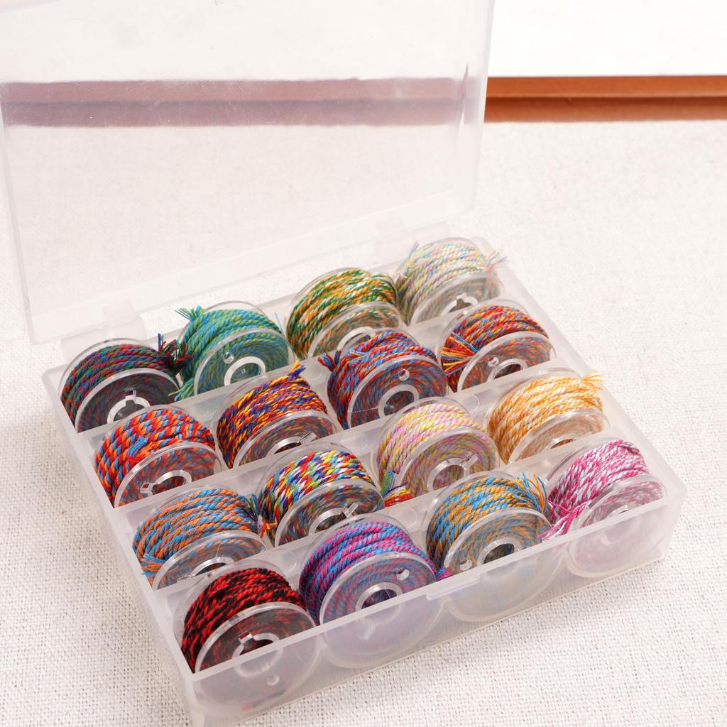 1box Colorful Cotton Thread String DIY Beading Braided Bracelet Jewelry Making