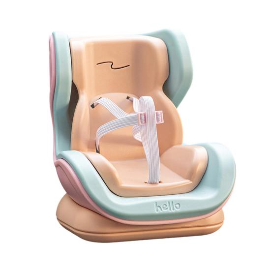 Doll Car Seat with Soft Furry Cushion Seat Cover Safety Belt Design Easy To Install Cute Doll Chair Car Interior Ornament