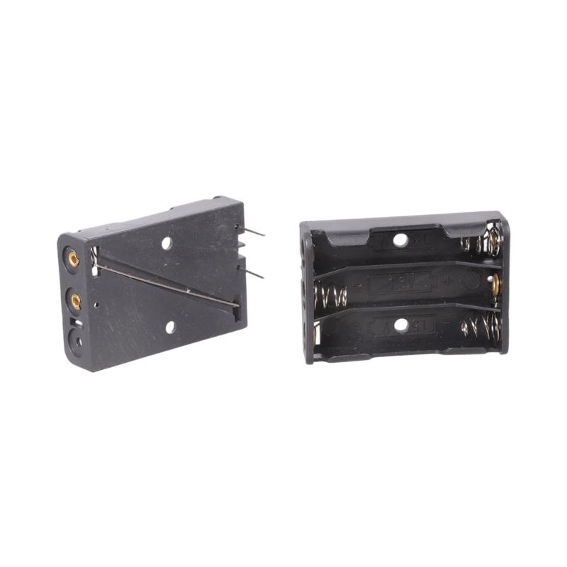 3A Battery Holder With Solderable Terminals Pin Plastic Case For Circuit Board Projects