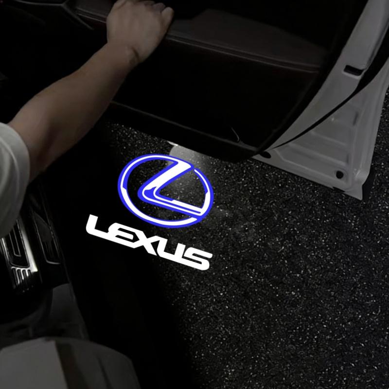 UDS2  LED Car Door Projector Ghost Shadow Welcome Light Bulbs Accessorie For Lexus RX ES GX LS LX IS GS RC UX Series ES200 ES250 ES260