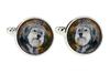 Polish Lowland Sheepdog, PON, Valee Sheepdog - cufflinks and tie with your photo, a suit decoration, men's jewelry from the Art-Dog brand.