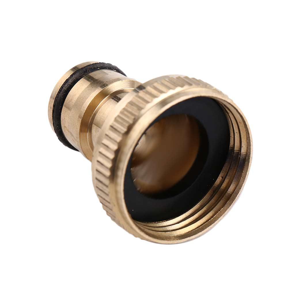 Male Tool Durable Pipe Fitting Gardening Water Hose Threaded Snap Quick Connector Adaptor Tap Brass