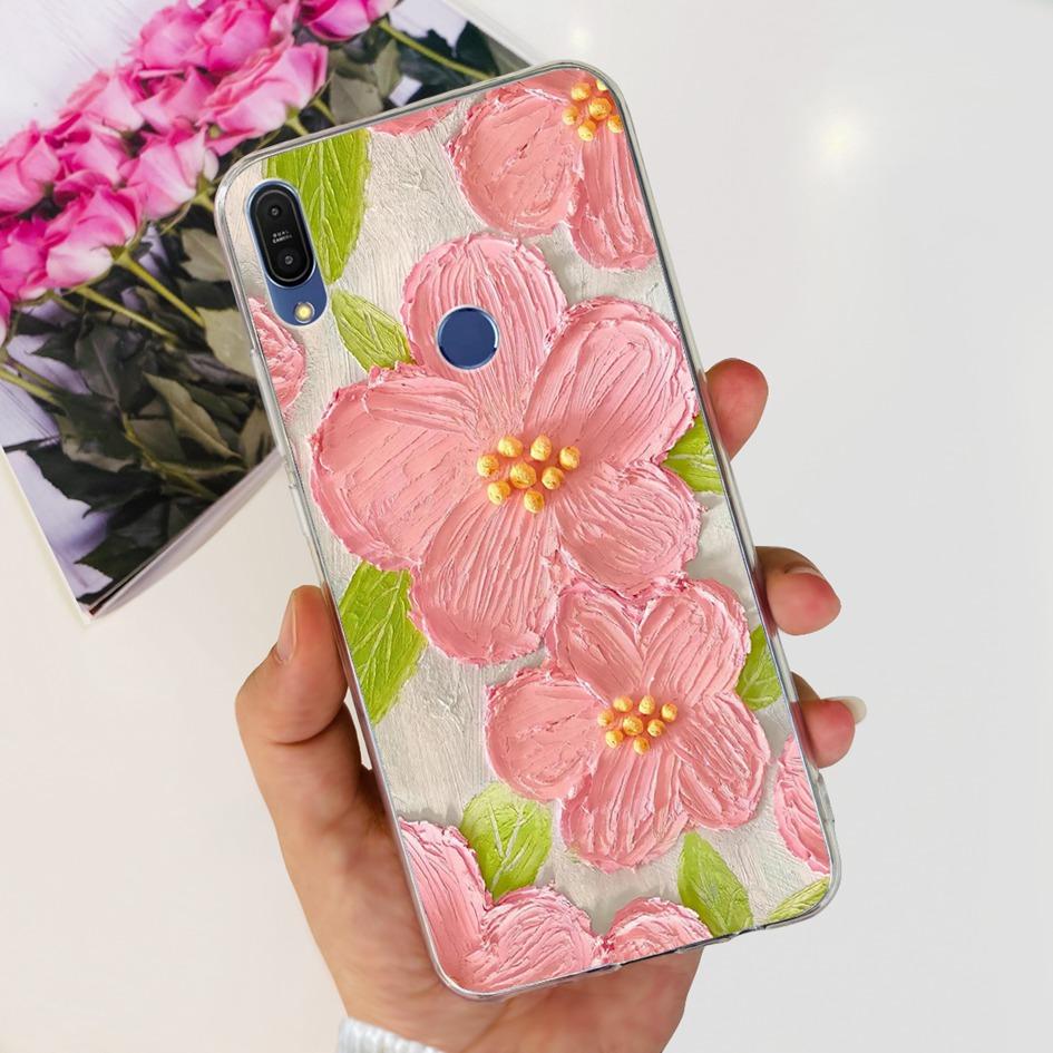 Чехол 5.99" для Asus Zenfone Max Pro (М1) ZB601KL ZB602K Чехол X00TDB Модный узор Прозрачный Мягкий Силикон Fundas Задняя крышка телефона