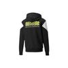 Puma BVB Dortmund Contrast Panel Logo Print Zip Hoodie Jacket Men Outerwear Black 764318-05