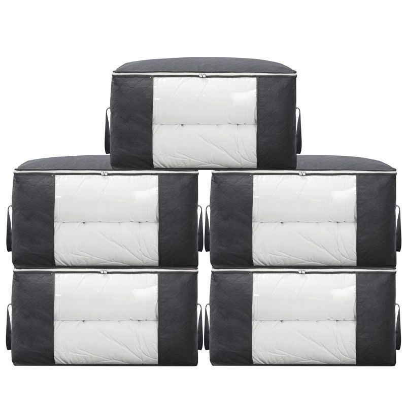 Складная сумка для домашнего хранения 1/2/3/4/4 шт., новая водонепроницаемая ткань Оксфорд, постельное белье, подушки, одеяло, сумка для хранения, сумка для хранения одежды, органайзер