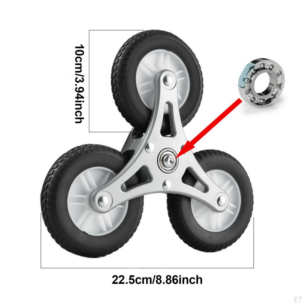 2x Колеса для подъема по лестнице Ролики для тележки для покупок Плавный ход Легкая транспортировка