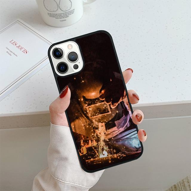 Welder Welding Hot Metal Worker Phone Case For iPhone 17 Air 13 12 14 15 16 Cover For Apple Pro Max 6S Plus