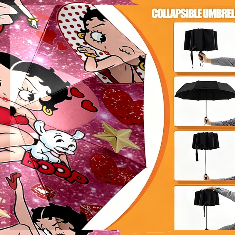 Sexy Doll Print Umbrella Automatic Opening/ Closing - Portable Foldable Design - Daily use for Travel/Outdoor - Gift for Birthday