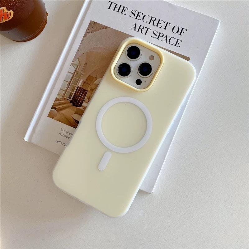 Дофаминовый желеобразный чехол с магнитной присоской, подходит для Apple 16 Promax, макарон, два в одном, чехол для мобильного телефона iPhone 16 с функцией распознавания кожи