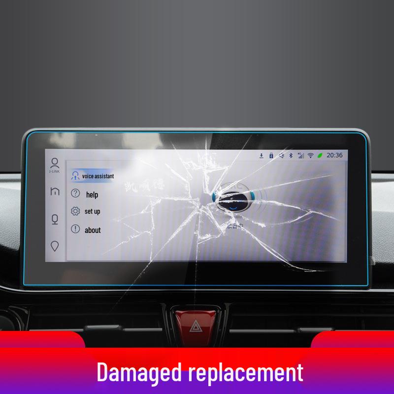 Закаленная пленка для 25 моделей JAC Refine iEV7S: Консоль S4, Приборная панель E3, Экран 6E, Интерьер 6S