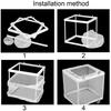 Flexible Double Net Hatchery Aquarium Incubator Breeder Grow Seed Holder Breeding Isolation Box