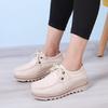 Women Platform Sneakers Genuine Leather Shoes Casual Shoes Ladies Thick Sole Flat Comfort Loafers