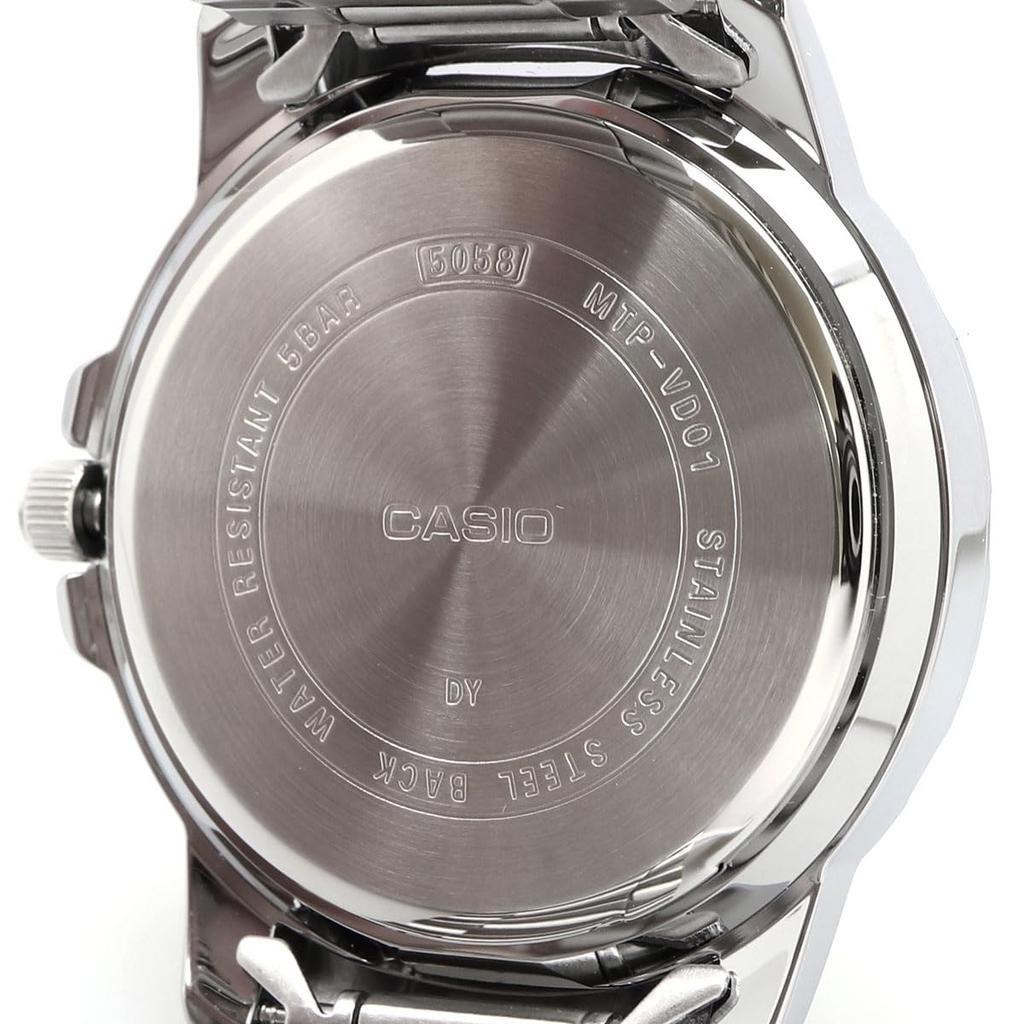 Casio Standard Analog Quartz Watch with Metal International Model Men's MTP-VD01D-3E2V Band, Blue-Green, [Used]