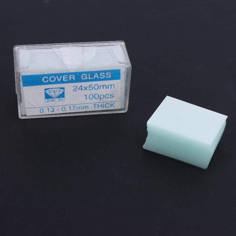 100 шт. Аксессуары для микроскопа сделай сам Прозрачные предметные стекла Покровные стекла Покровные стекла 18X18 20X20 22X22 24X24 24X32 24X50 мм
