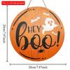 2d Flat 20*20cm, Halloween Home Decoration, Halloween Wooden Circular Logo, Creative Decoration, for Home, Club, Garden, Bedroom, Bar Decor.