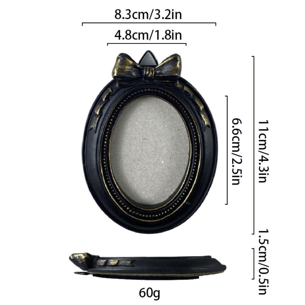 Black Baroque Style Photo Frame Goth Photo Display Holders Picture Frame Ornaments  Living Room