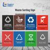 PVC Waste Classification Signs Set