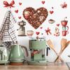Creative Love Coffee Beans Restaurant Home Background Wall Beautification Wall Stickers