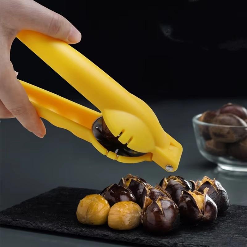 Машина для резки каштанов Кухонные принадлежности Нержавеющая сталь Каштановый орехорез Ножницы для орехов Зажим для орехов Щипцы для грецкого ореха Кухонные инструменты
